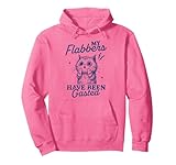 My Flabbers Have Been Gasted Distressed Retro Funny Cat Pullover Hoodie