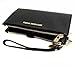 Michael Kors Women's Jet Set Travel Double Zip Wristlet, Black Saffiano, One Size