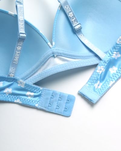 Limited Too Girls' Training Bra - 6 Pack Microfiber Molded Bra, Satin Bow (A Cup/B Cup)4