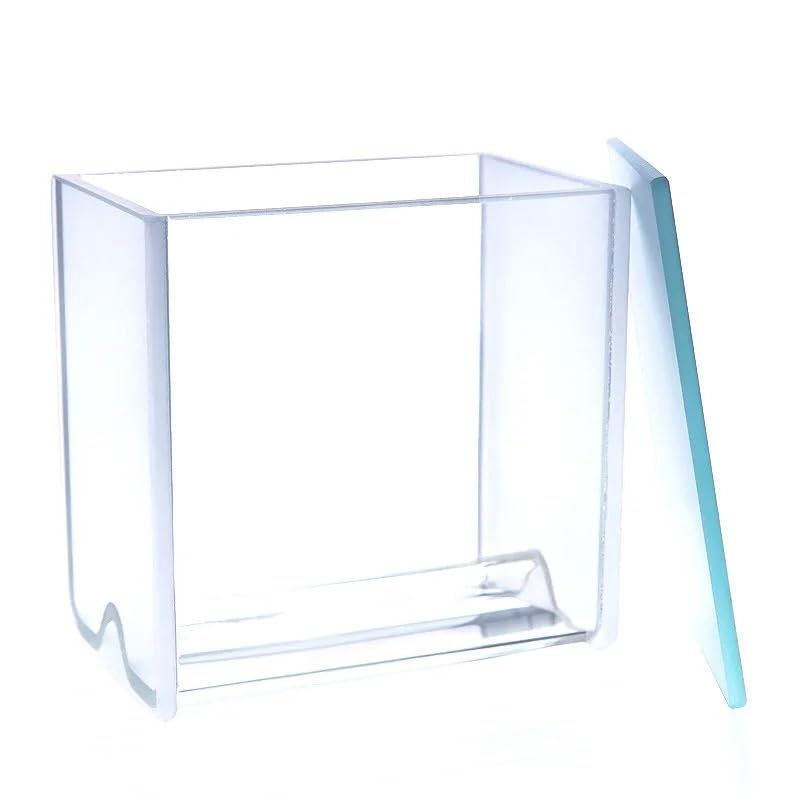 TLC Developing Tank Lab Double Developing Chamber Heavy-Duty Molded Solvent Glass Staining Chamber Dimension(L*H) 100 * 100mm