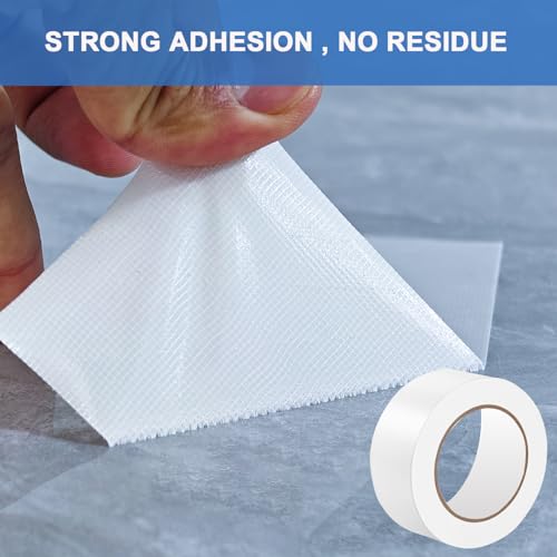 Image of Amanbo 3-Pack Duct Tape White Heavy Duty -2 in 66 Yds Total Waterproof No Residue Strong Adhesive Duct Tape Tearable for Indoor Outdoor Use,Multi Purpose Home Repair