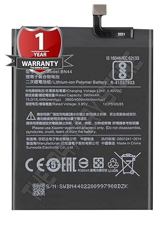 Image of Original BN44 Battery for Redmi Note 5 Plus 6 Pro I A2 Lite Battery with 1 Year Warranty**** (R000126)