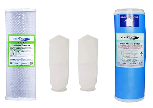 Image of IONIX Water Purifier Service Kit for Maxi Sky Tank Filtration System, Ensures Long-Lasting Performance and Effective Filtration, 4 Piece