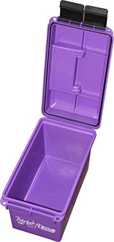 Image of MTM AC50C-25 Ammo Can, 50-Caliber, Heavy-Duty Dual Latching System, Rugged Polypropylene Plastic, O-Ring Seal System, Water Resistant, Bulk Ammo Storage, USA Made, Purple (Pack of 6)