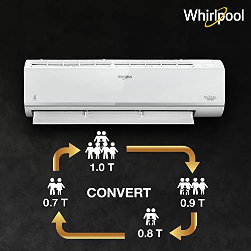 Image of Whirlpool 1.0 Ton 3 Star, Inverter Split AC (Copper, Convertible 4-in-1 Cooling Mode, 2021 Model, 1.0T MAGICOOL CONVERT 3S COPR INV, White)