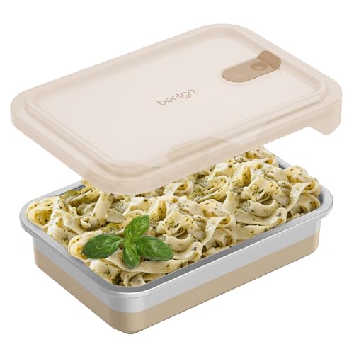 Bentgo MicroSteel Heat & Eat Container – Microwave-Safe, Leak-Proof,...