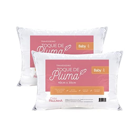 Kit 02 Travesseiros Bebê Toque de Pluma 100% Algodão 200 Fios 40x30cm Lavável em Máquina