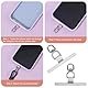 Gosknor 2St Metall Handy Lanyard Patch, Universell Handyhalterung Patch Handy Lanyard Lasche Kleberfrei Handy Lanyard Pads für Handyhüllen mit Voller Abdeckung