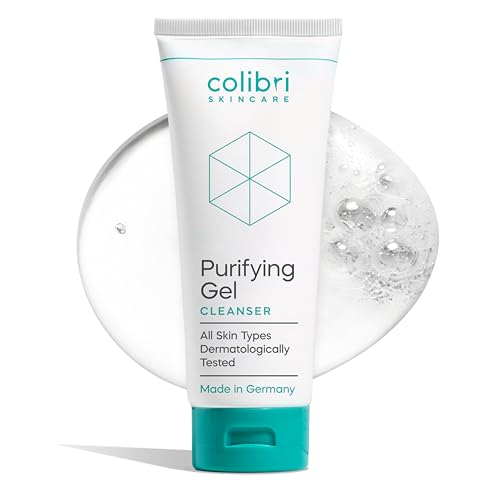 colibri skincare Purifying Gel Cleanser 200ml - bekannt aus TikTok und Instagram - Waschgel für das Gesicht mit Salicylsäure (BHA) für eine intensive, porentiefe Gesichtsreinigung - Made in Germany