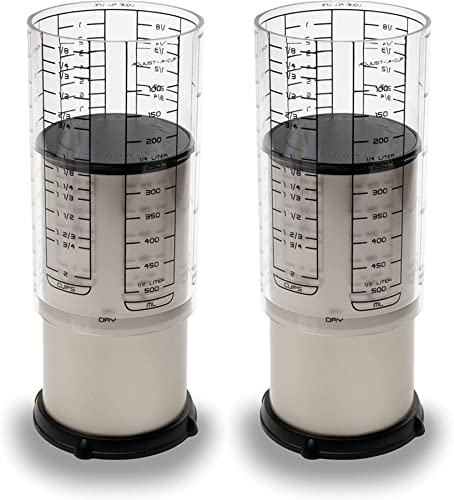 KitchenArt Professional Series 2 Cup Adjust-A-Cup, Metric/Standard (Pack of 2)