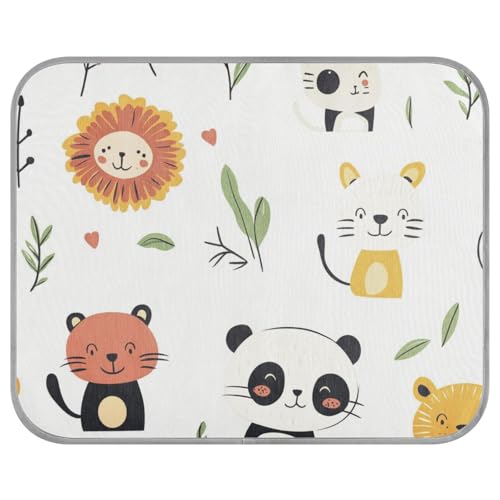 siphylline Animal Zoo Leaf Beige Summer Gel Cooling pad Self Cooling cat Bed Outdoor for cat Outdoor pet Essentials cama refrescante para Perros S