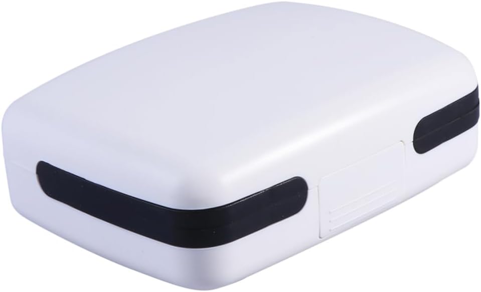 FOMIYES Hearing Aid Protective Bag Hearing Aid Storage Case Carry Holder Secure Box White