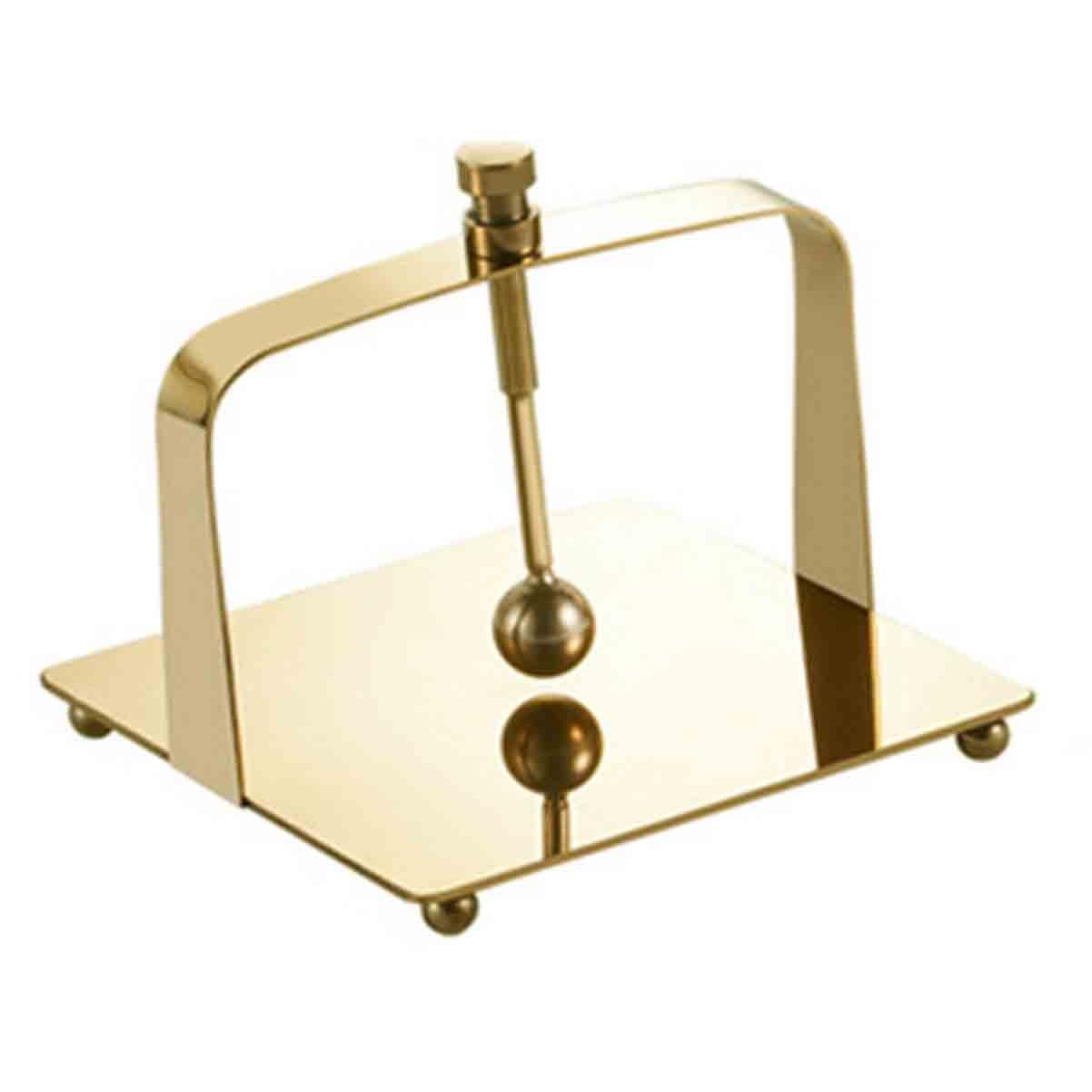 Dispensador de servilletas de pie de Acero Inoxidable con Tapa elevable y Base Antideslizante, Porta Toallas de Papel para Restaurante, Bar y cafetería (Dorado pequeño)