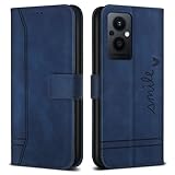 Bravoday Cover per Oppo Reno8 Lite 5G / Reno7 Lite 5G, Flip Custodia in Pelle PU con Slot per Schede, Portafoglio Custodia per Oppo Reno8 Lite 5G / Reno7 Lite 5G, Blu
