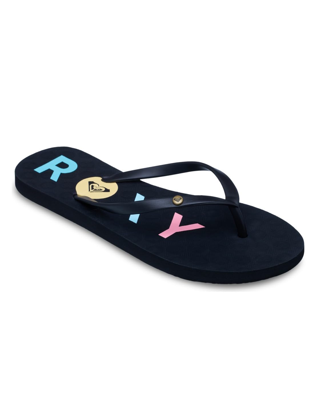 Roxy Women's Sandy Iii Sandals, Black/Rainbow, 40 EU