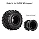 INJORA RC Monster Truck Felgen 4 STÜCKE 70 * 38mm für 1/24 RC Crawler Car SCX24 Gladiator Bronco C10 JLU Deadbolt B17 FMS FCX24，Schwarz（T1012