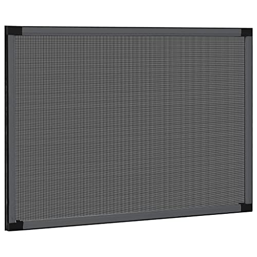 Moustiquaire extensible anthracite 75-143x50cm en alu - 3
