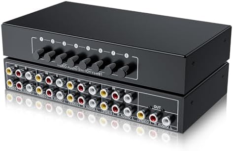 Amazon.com: RCA Switch 8 in 1 Out Composite Video L/R Audio 