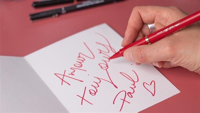 Mitsubishi Pencil MYT7.24 Water-Based Pen, Rib, Fine Point, Black, 10 Pens