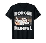 Morgenmuffel - Morgenmuhfel faule Kuh Schlafoutfit T-Shirt
