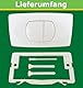 LIV Drückerplatte zu Isosan/Verosan Unterputzspülkasten mit 2-Mengen (2 Tasten), weiß