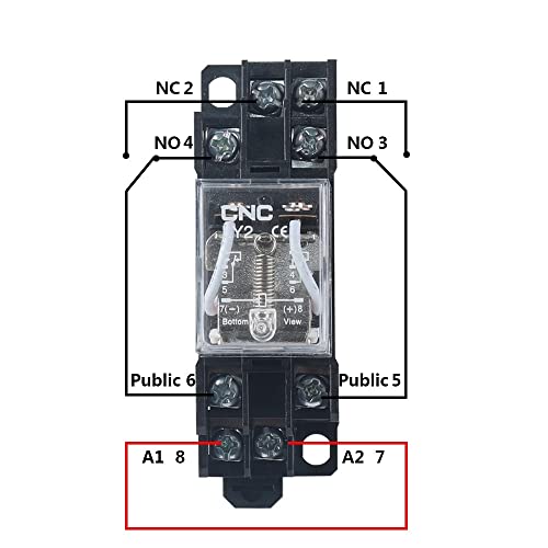 Relais à usage général LY2NJ DPDT bobine interrupteur électricité 110V - 6