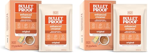 Image of Bulletproof InstaMix Original Unflavored Keto Coffee Creamer Packets, Pack of 28, Powdered Grass-Fed Butter and Brain Octane C8 MCT Oil, Supports Brain Function
