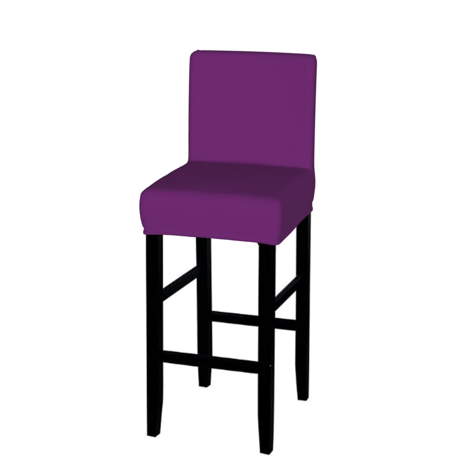 SXZVVBN Purple Stretch Bar Stool Covers Dining Seat