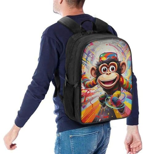 Mochila escolar de dibujos animados 3D Monkey para niños de primaria 5