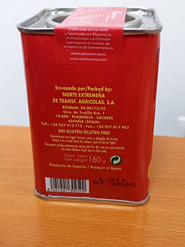 Geräucherter Paprika - LA CHINATA - PDO La Vera - Dose mit 160 g - Glutenfrei