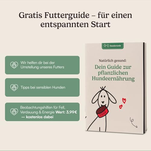 Hunderunde – Trockenfutter für Hunde 2x4kg – Knabberhappen Alleinfutter I vollwertig & pflanzlich I Kann die Verdauung & Fellglanz unterstützen I Insektenprotein Kichererbse Flohsamen Süßkartoffel