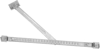 MAGICLULU Adjustable 10-inch Stainless Steel Window Limiter with 0.5" Slot Telescopic Anti-Lift Casement Window Restrictor for Apartment and Home Safety