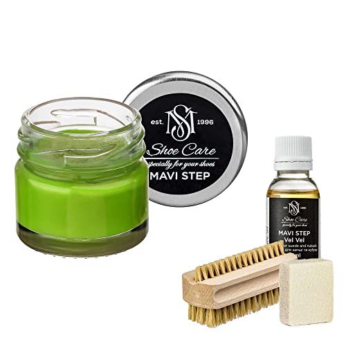 Kit d'entretien pour chaussures en daim Aurora 132 Herbe pour vos sorties