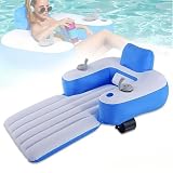 Glowdora Poltrona Galleggiante Motorizzata, Gonfiabile da Piscina Elettrico per Laghi