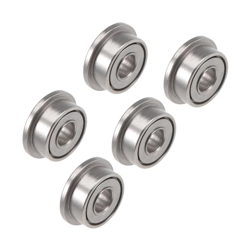 Kozelo 5 Stück F682ZZ Flanschkugellager - [2x5x2,3mm] Präzisionslager für Industrieanlagen | Chromstahl, ABEC1