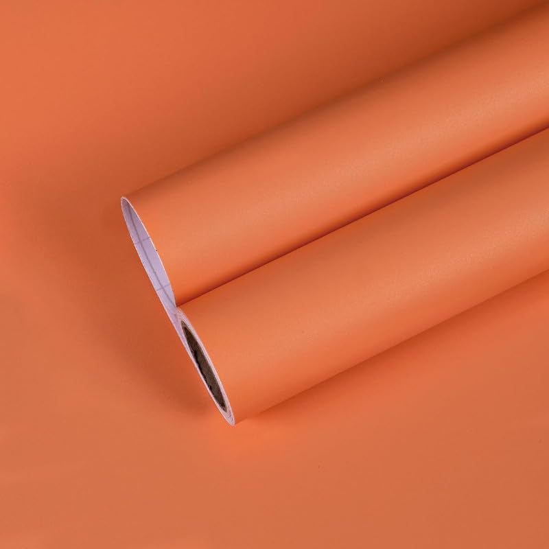 Image of CREON Vinyl Wrap for Car & Bike Self Adhesive Vinyl Wrap Sheet Sticker & Decal Roll Film Auto Car Vehical Air Release (2 feet x 10 feet, Orange Matte Wrap)