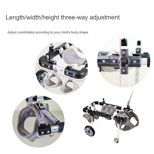 Silla de ruedas para perros mayores y carrito de movilidad adaptable 5