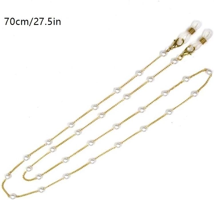 Ladies Glasses Accessories Temperament Versatile Pearl Eyeglass Chain Neck Hanging Rope