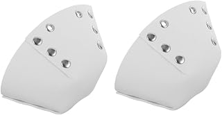 Uonlytech 2 Pçs Protetor De Cabeça Protetor De Couro Acessórios De Acessórios Brancos Protetor De Dedo Do Pé De Couro Para De Protetor De Dedo Do Pé De Couro