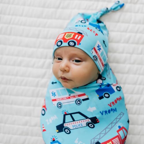 Image of Little Sleepies Swaddle & Hat Set, Baby Swaddles Newborns, Soft Viscose from Bamboo Swaddle Blanket Wrap (to The Rescue)