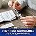 CorDx TyFast at Home Flu A/B & COVID-19 Multiplex Rapid Test Kit, Easy, Accurate, Fast Results in 10 Minutes, 3 in 1 Combo Kit, 4 Tests