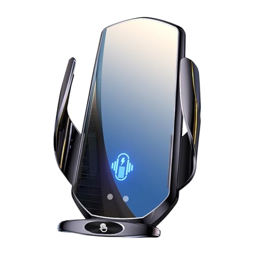 Samuliy Soporte para teléfono celular de ventilación de aire, cargador de teléfono inalámbrico de sujeción automática para coche, herramienta de sujeción antivibración para salpicadero, salida de aire