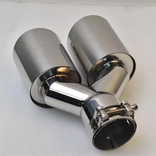 Tuyau arriere automobile double sortie contre rouille inox 304