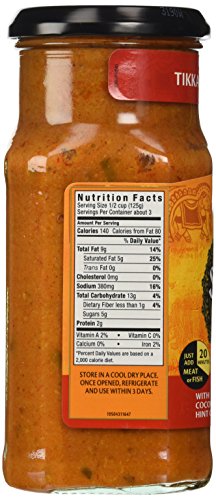 Sharwoods Sharwood's Tikka Masala Curry Sauce 14.8oz (420g) - Thumbnail 2
