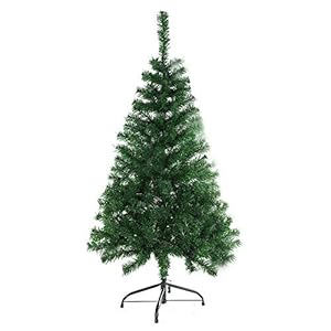 COOSNUG 120 cm kerstboom kunstmatige groene nepdennenboom met metalen kerstboomstandaard moeilijk ontvlambaar