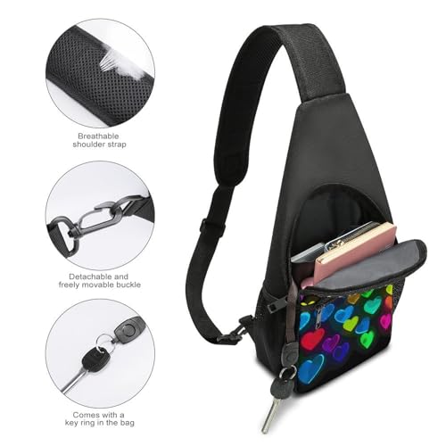 Mochila casual tipo sling para pecho y hombro miniatura 4