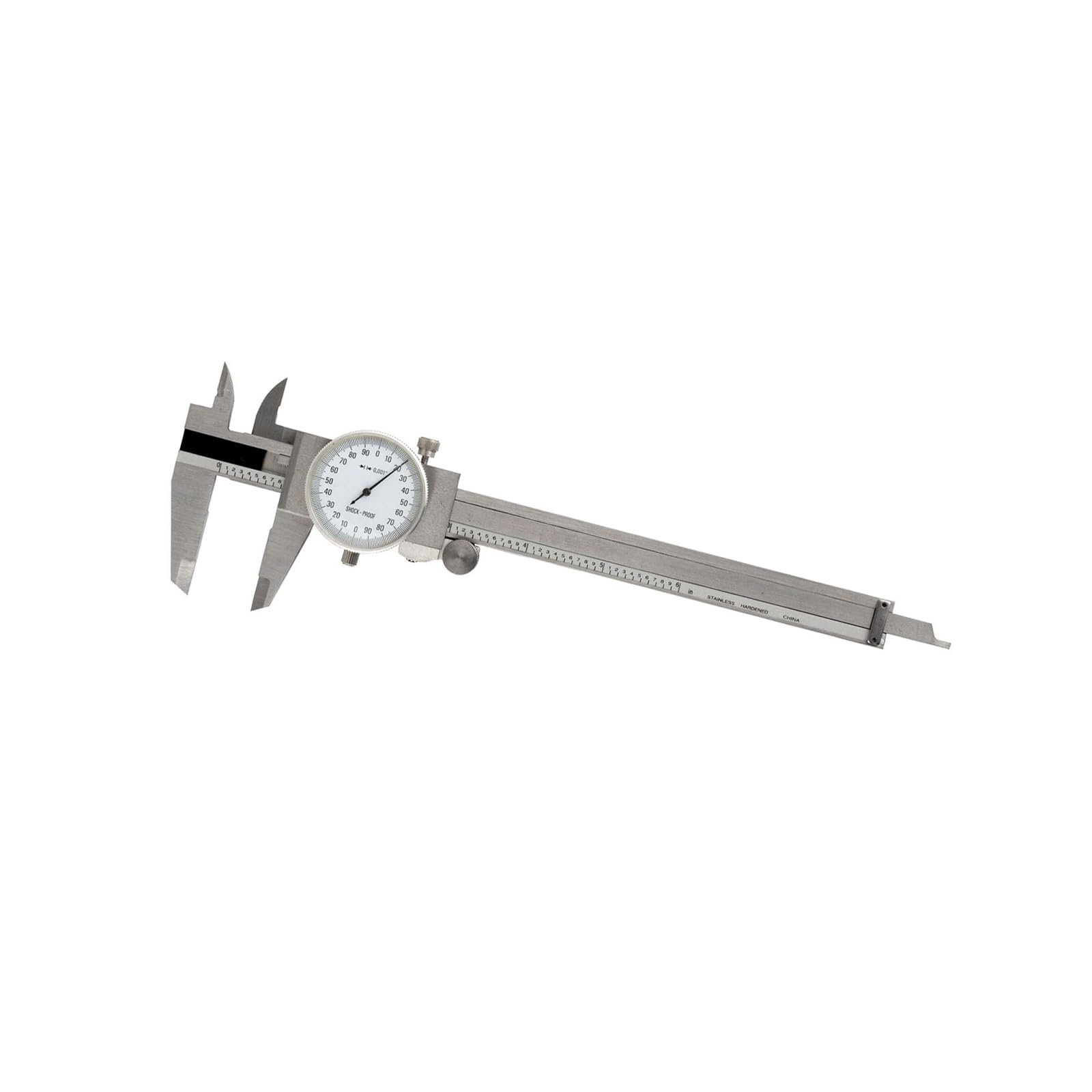 Diales profesionales de acero inoxidable, calibre 20, 3 cm, escala clara, nonio, instrumentos de medición industriales