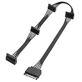 Le câble d'extension ELFJMZP SATA 15 broches Power Quad utilise des conducteurs en cuivre étamé 18 AWG de qualité industrielle pour prendre en charge l'extension stable d'un seul connecteur d'alimentation vers trois ports de sortie, ce qui est une solution parfaite à la demande d'alimentation multi-disques dans les PC, NAS et serveurs et garantit que chaque disque dur reçoit une alimentation suffisante et stable.