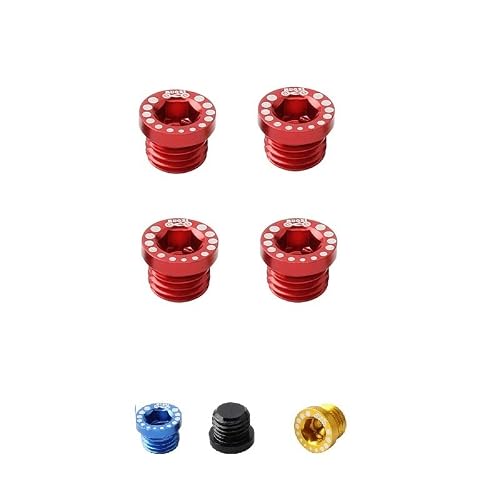 COONIUM Dust Proof Screws Bolts Plugs for V Brake Boss Pivot Holes, M10, Aluminum Alloy, Pack of 2, Multiple Color Options (Blue)