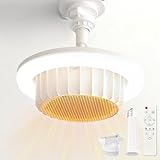 【ポコチェ雑誌紹介・特許認定取得】ATOPSUN 電気ファンヒーター 天井 750W 2000lm E26 ヒーターライト 吊り下げ 暖房器具 シーリングライト 大風量 速暖 小型 3段階温度調整 無階段調色調光 リモコン付き タイマー機能 省エネ 軽量 薄型 (E26口金延長アダプター+引掛シーリング付き)